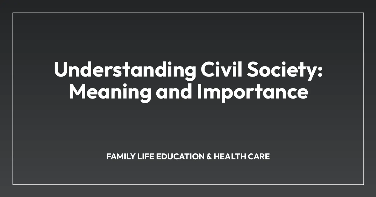 Understanding Civil Society: Meaning and Importance