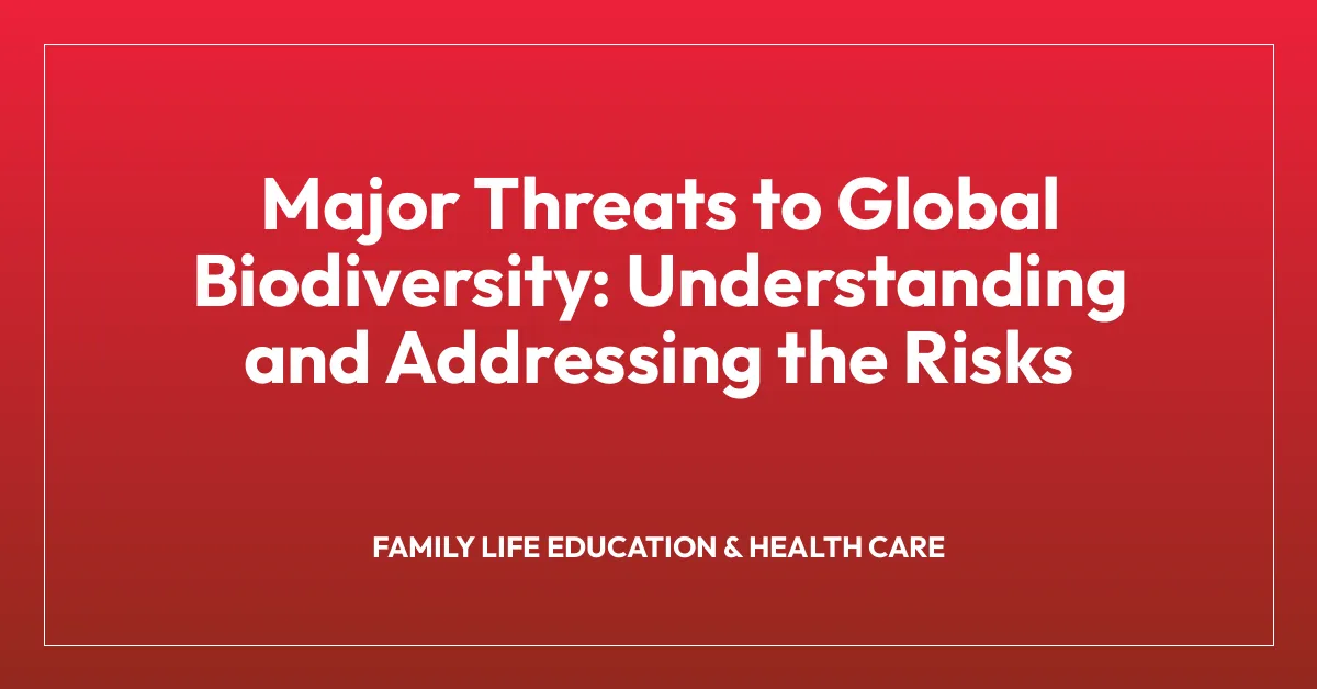 Major Threats to Global Biodiversity: Understanding and Addressing the Risks
